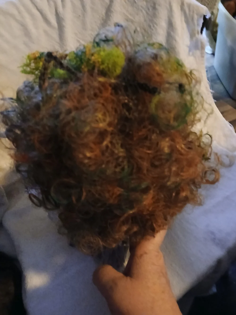 Haunted Doll Halloween Prop Handmade Painted Glows Under UV
